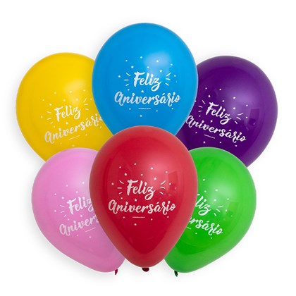 Balão Feliz Aniversário nº7