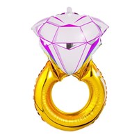 Balão Metalizado Anel de Diamante