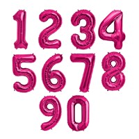 Balão Metalizado Pink Número